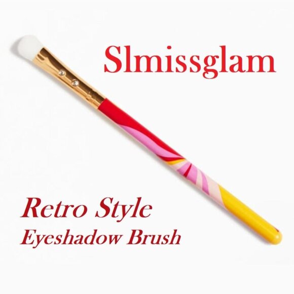 Slmissglam P12 Premium Soft Bristle Retro Eyeshadow Makeup Brush Applicator - Picture 2 of 6